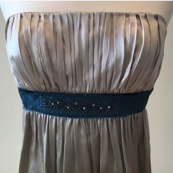 BCBGMAXAZRIA Strapless Silk Dress - Picture 1 of 8